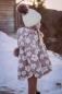 Preview: 0,5 MTR. ♥ SUPER SOFTER FLOWER TEDDY / ZoTTEL WOLLWEISS ♥