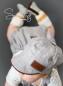 Preview: 0,5 MTR. ♥ 100% LEINEN HeLLGRau MELIERT ♥
