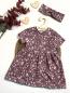 Preview: 0,50 MTR. ♥ FLORAL ALTMAUVE LOVE JERSEY ♥
