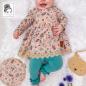 Preview: ♥1 Mtr. BLÜTEN BOGENKANTE  5,8cm - TAUPE - WÄSCHESPITZE ♥
