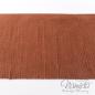 Preview: 1Mtr. ♥XL Kunstleder Fransenband KAKAO - 12cm ♥