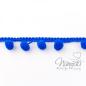 Preview: 1 MTR. ♥ PomPom Bommelborte Royal BLau ♥