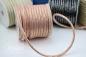 Preview: 1 MTR. GLITZER KuNSTLEDER KORDEL RoSE - 7mm