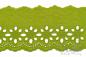 Preview: ♥1 Mtr. Wäschespitze - XXL Blütentraum 8cm - Grün ♥
