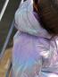 Preview: RESTSTÜCK 1,30 MTR. ♥ RAINBOW SHINY ABGESTEPPTER JACKENSTOFF - FLUOREZIEREND ♥