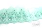 Preview: ♥1 Mtr. Wäschespitze - BLUMENRANKE - 6cm - MINT ♥