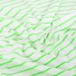 Preview: 0,50 MTR. NEON STRIPES GRÜN - FRENCH TERRY