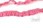 Preview: 1 MTR. ♥ Elastisches ViCHY KARO Rüschenband PiNK - 19mm - Rüschengummi  ♥