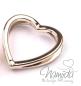 Preview: 1 Stück ♥ HERZ SCHIEBEPERLE ROSEGoLD - 30x29mm ♥