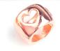 Preview: 1 Stück ♥ Herzchen Schiebeperle - Rose Gold - 8mm ♥