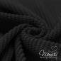 Preview: 0,5 MTR.  BAUMWOLL GROBSTRICK SCHWARZ - STRICKSTOFF
