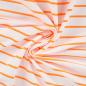Preview: 0,50 MTR. NEON STRIPES ORANGE - FRENCH TERRY