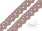 Preview: 1 MTR. ♥KLÖPPELSPITZE - ZackenKante - Taupe - 1,5cm ♥