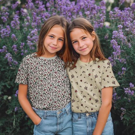 0,50 MTR.  ♥ ZARTE BLÜTENWIESE JERSEY  ♥