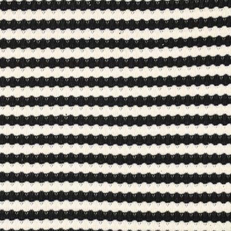 0,50 MTR.  ♥ STRICKSTOFF JACQUARD SCHWARZ/WEISS ♥