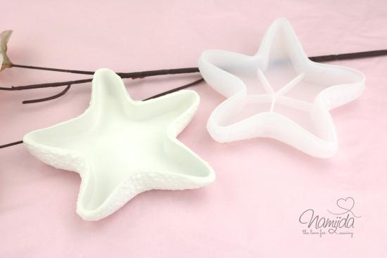 1 STÜCK ♥ GIESSFORM SILIKON SEESTERNSCHALE 13cm ♥