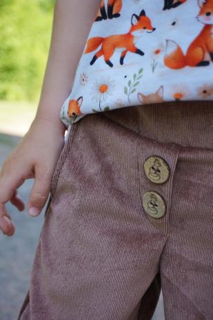 0,5 MTR. ♥ WEICHER  FEINCORD HELLBRAUN  ♥