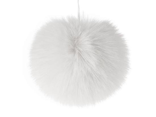 1 Stück XL FeLLbommel - WEISS - 11cm