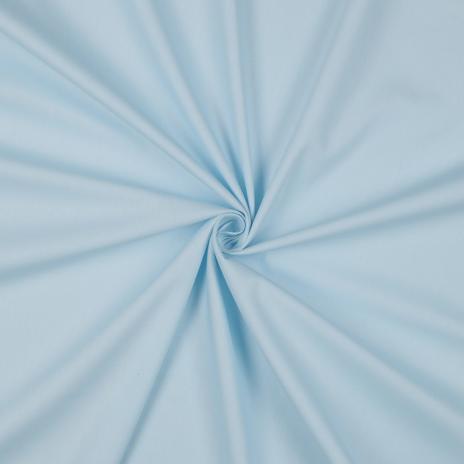 0,5 MTR.  BAUMWOLLE POPELINE HELLBLAU