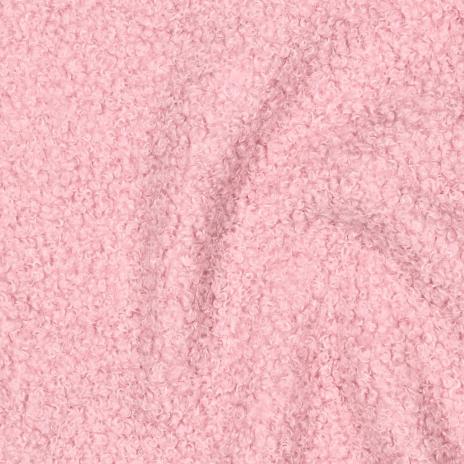 0,5 MTR. ♥ TEDDY BOUCLE  - FLEECE INNENSEITE   DOUBLEFACE HELLRoSE ♥