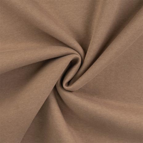 0,5 MTR. HEAVY SWEAT KUSCHLIGER WINTER SWEAT TAUPE MELANGE - 1123-Bündchen passt exakt dazu!