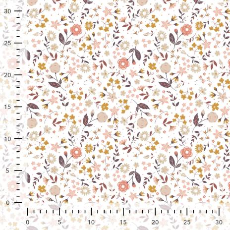 0,5 MTR.  AUTUMN MEADOW BAUMWOLLE POPELINE