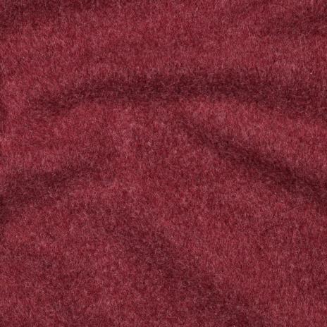 0,5 MTR. ♥ Doubelface Baumwollfleece BORDEAUX MELANGE - 100% Baumwolle ♥