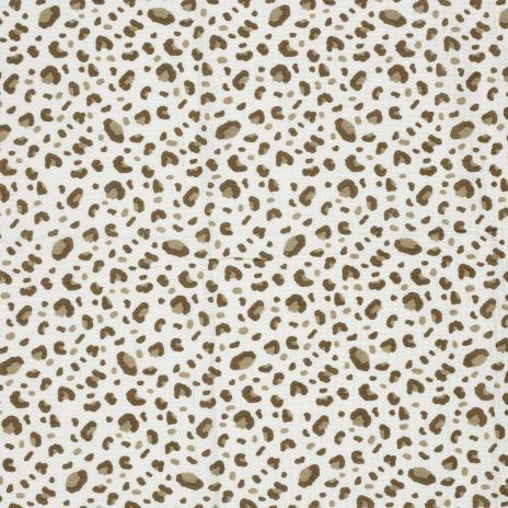 0,5 MTR. ♥ MuSSELIN LEO NATURAL BRAUN ♥
