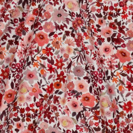 0,5 MTR. ♥ RIPPSTRICK JERSEY SPRING BLOSSOM ♥