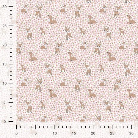 0,50 MTR. ♥ LOVELY DEERS PUDER JERSEY ♥