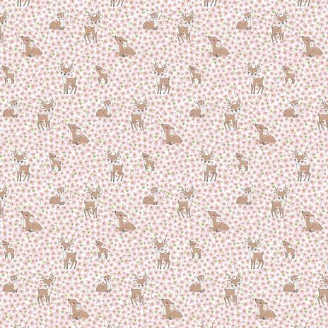 0,50 MTR. ♥ LOVELY DEERS PUDER JERSEY ♥