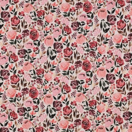 0,50 MTR. ♥ ROSY AUTUMN JERSEY  ♥