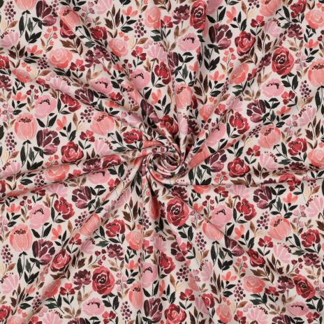 0,50 MTR. ♥ ROSY AUTUMN JERSEY  ♥