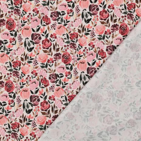 0,50 MTR. ♥ ROSY AUTUMN JERSEY  ♥