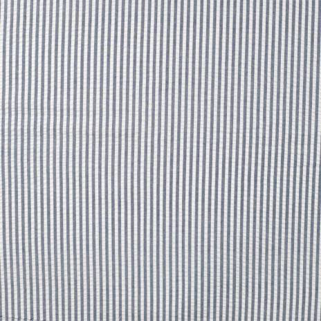 0,5 MTR. SEERSUCKER STREIFEN UNI NAVY