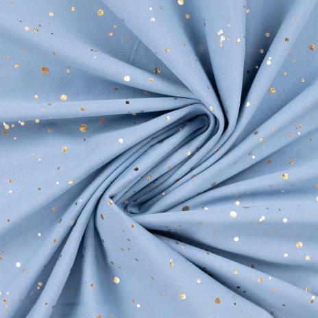 0,50 MTR. ♥ GOLDEN BLUSH FOIL JEANS JERSEY ♥