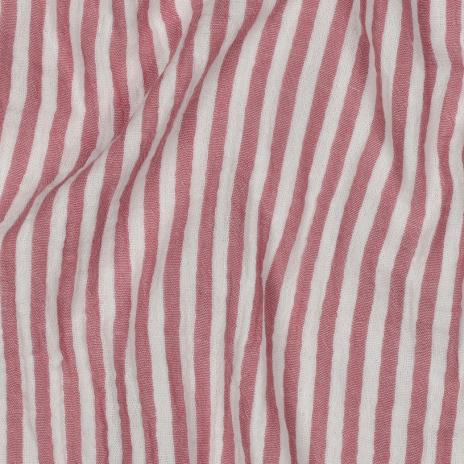 0,5 MTR. ♥ MUSSELIN STREIFEN - ROT ♥