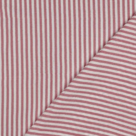 0,5 MTR. ♥ MUSSELIN STREIFEN - ROT ♥