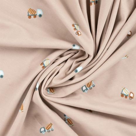 0,50 MTR. ♥ BAGGERCHILD TAUPE JERSEY ♥