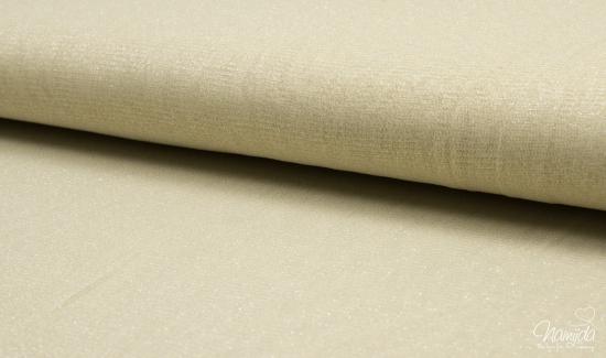 0,5 MTR. ♥ Soft Glitzer TüLL Beige mit silbernen Glitzerfäden ♥