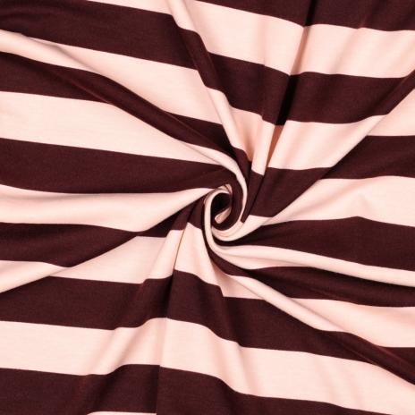 0,5 MTR. XL STREIFEN ROSE/BEERE - SOFT SWEAT