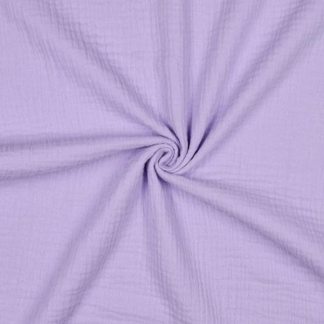 0,5 MTR. ♥ DouBLE GAUZE - Musselin FLIEDER LIGHT - Baumwollstoff ♥