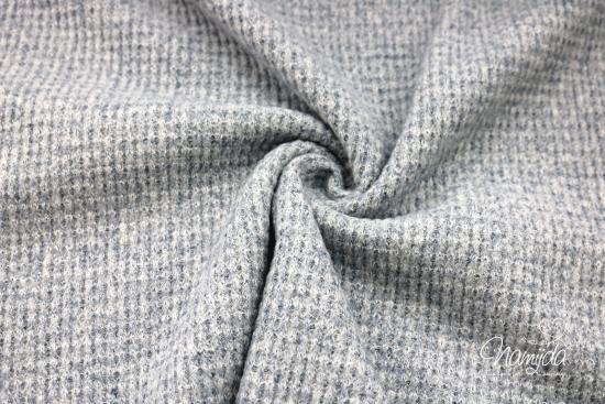 0,5 MTR.  SUPER WEICHER  STRICKSTOFF HELL JEANS MELIERT ♥