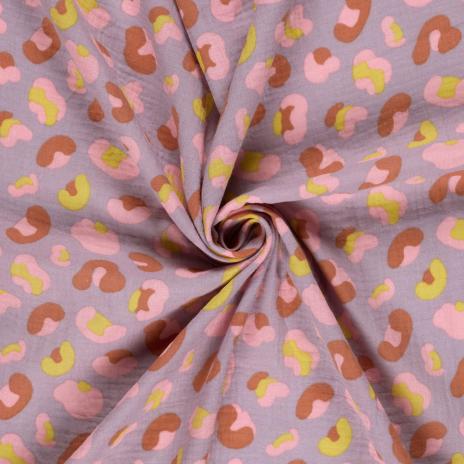 0,5 MTR. ♥ MuSSELIN LEO FLIEDER ♥