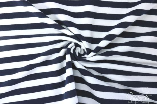 0,5 MTR. STRIPES SWEAT - NAVY/WeiSS