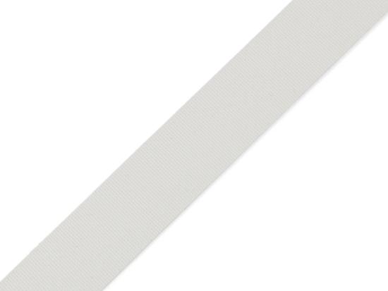 1 MTR. Bade Gummiband 20mm Bademode - Beige/Weiss