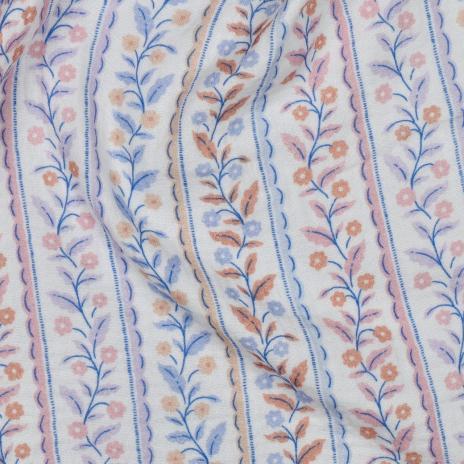 0,5 MTR. ♥ MUSSELIN LITTLE BLOSSOM STRIPES ♥