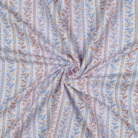 0,5 MTR. ♥ MUSSELIN LITTLE BLOSSOM STRIPES ♥