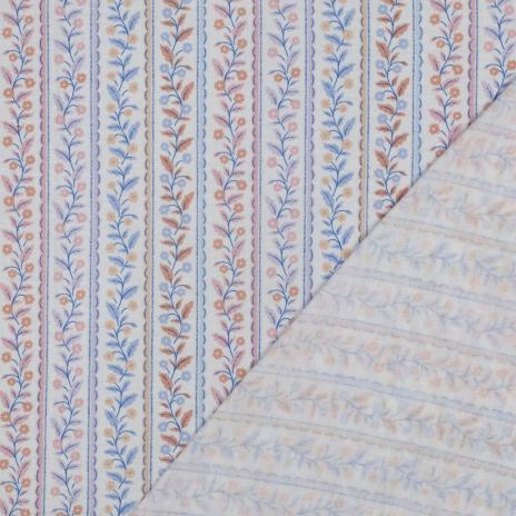 0,5 MTR. ♥ MUSSELIN LITTLE BLOSSOM STRIPES ♥