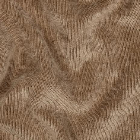 0,50 MTR. ♥ FEINCORD DOUBLEFACE FLEECE TAUPE STRETCH ♥